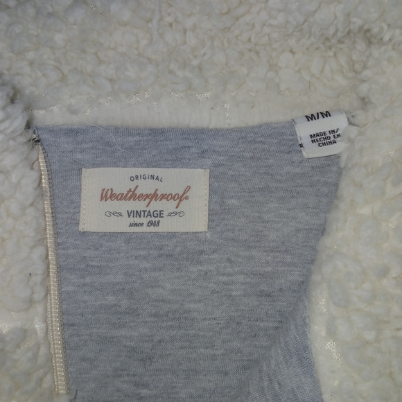Weatherproof White and Blue 1/4 Zio Fleece Pullover Sz M EUC - Picture 2 of 5